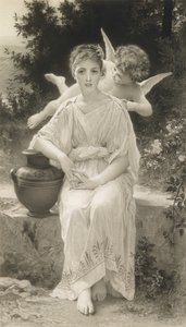 The First Whisper of Love, after Bouguereau